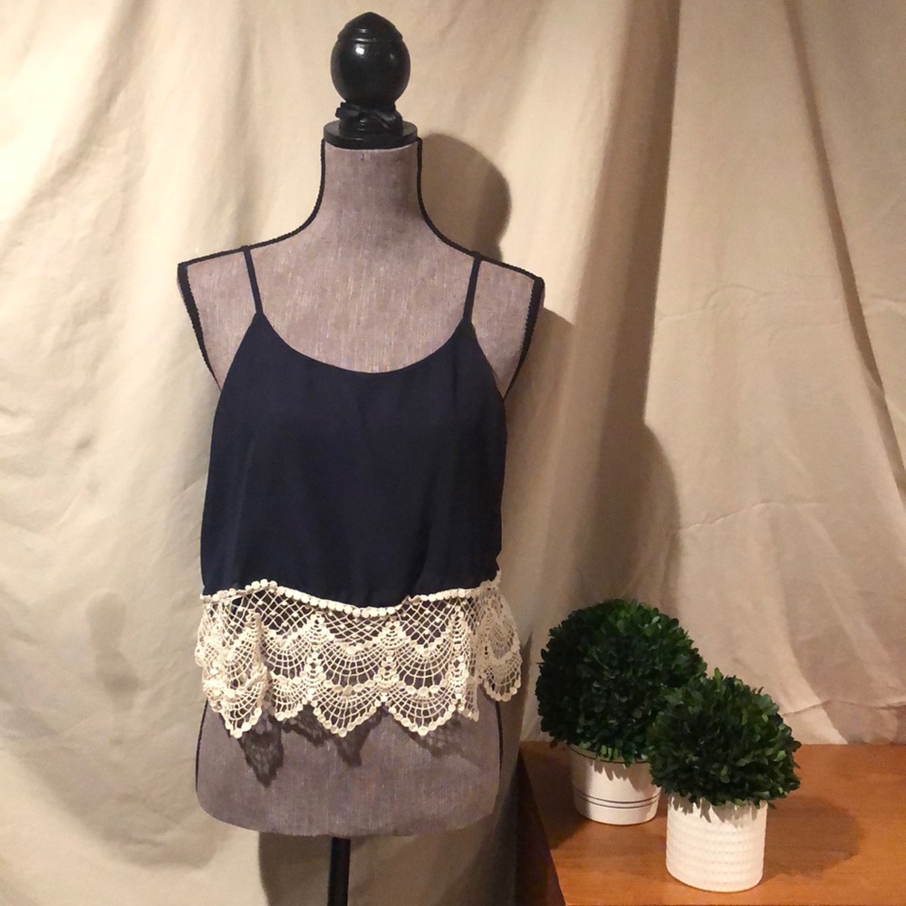 Crop Top Lace Tank